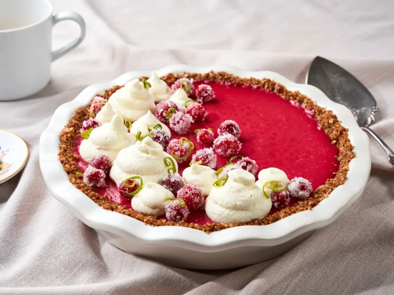Cranberry Curd Pie