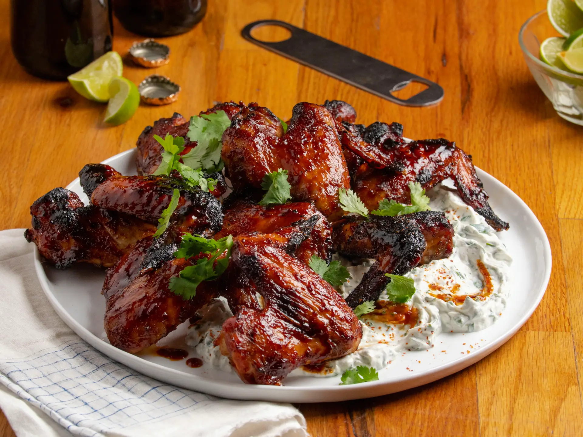 Honey Harissa Wings